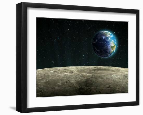 Earthrise from the Moon, Artwork-null-Framed Photographic Print