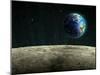 Earthrise from the Moon, Artwork-null-Mounted Photographic Print