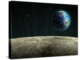 Earthrise from the Moon, Artwork-null-Stretched Canvas