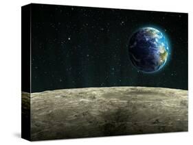 Earthrise from the Moon, Artwork-null-Stretched Canvas