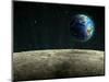 Earthrise from the Moon, Artwork-null-Mounted Photographic Print