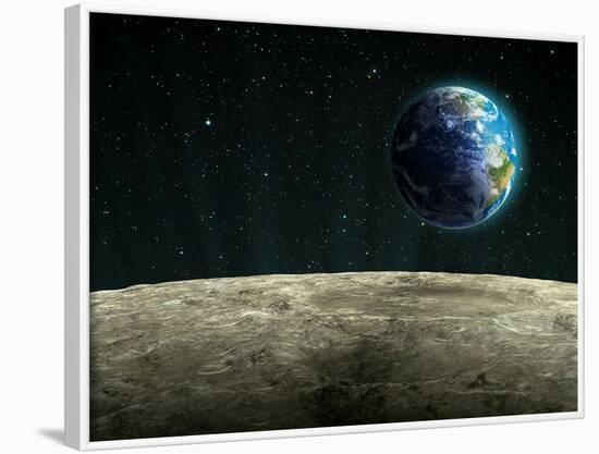 Earthrise from the Moon, Artwork-null-Framed Photographic Print