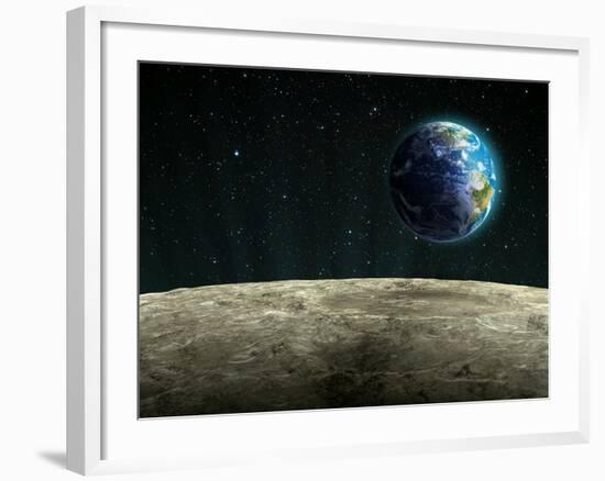 Earthrise from the Moon, Artwork-null-Framed Photographic Print