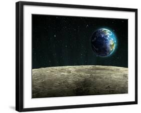 Earthrise from the Moon, Artwork-null-Framed Photographic Print