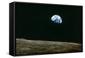 Earthrise Over Moon, Apollo 8-null-Framed Stretched Canvas