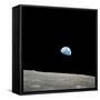 Earthrise Over Moon, Apollo 8-null-Framed Stretched Canvas