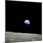 Earthrise Over Moon, Apollo 8-null-Mounted Premium Photographic Print