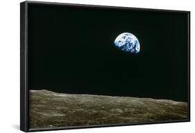 Earthrise Over Moon, Apollo 8-null-Framed Photographic Print