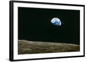 Earthrise Over Moon, Apollo 8-null-Framed Photographic Print