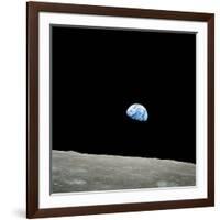 Earthrise Over Moon, Apollo 8-null-Framed Photographic Print