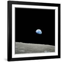 Earthrise Over Moon, Apollo 8-null-Framed Photographic Print