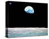 Earthrise over the Moon-null-Stretched Canvas