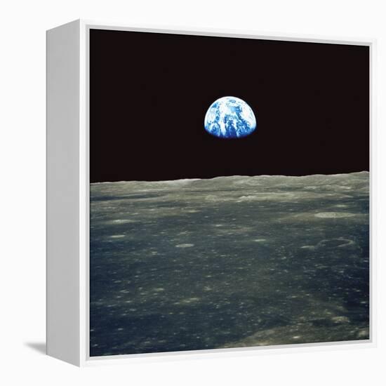 Earthrise Photographed From Apollo 11 Spacecraft-null-Framed Stretched Canvas