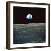 Earthrise Photographed From Apollo 11 Spacecraft-null-Framed Premium Photographic Print