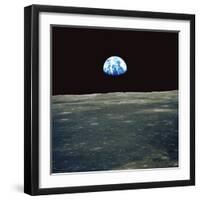 Earthrise Photographed From Apollo 11 Spacecraft-null-Framed Premium Photographic Print