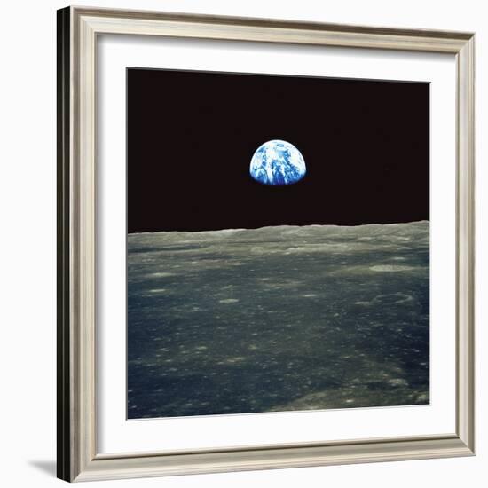 Earthrise Photographed From Apollo 11 Spacecraft-null-Framed Premium Photographic Print