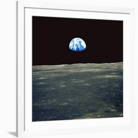 Earthrise Photographed From Apollo 11 Spacecraft-null-Framed Photographic Print