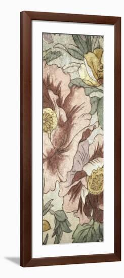 Earthtone Floral Panel I-Catherine Kohnke-Framed Art Print