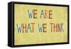 Earthy Background And Design Element Depicting The Words "We Are What We Think"-nagib-Framed Stretched Canvas