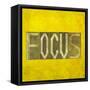 Earthy Background Image And Design Element Depicting The Word "Focus"-nagib-Framed Stretched Canvas