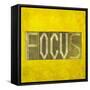 Earthy Background Image And Design Element Depicting The Word "Focus"-nagib-Framed Stretched Canvas