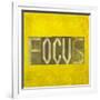 Earthy Background Image And Design Element Depicting The Word "Focus"-nagib-Framed Premium Giclee Print