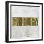 Earthy Background Image And Design Element Depicting The Word "Simplify"-nagib-Framed Art Print