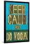Earthy Background Image and Design Element Depicting the Words Keep Calm and Do Yoga-nagib-Framed Art Print