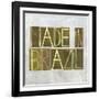 Earthy Background Image And Design Element Depicting The Words "Made In Brazil"-nagib-Framed Art Print