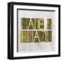 Earthy Background Image And Design Element Depicting The Words "Made In Brazil"-nagib-Framed Art Print