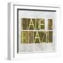 Earthy Background Image And Design Element Depicting The Words "Made In Brazil"-nagib-Framed Art Print