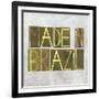 Earthy Background Image And Design Element Depicting The Words "Made In Brazil"-nagib-Framed Art Print