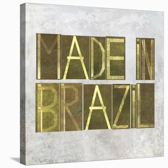 Earthy Background Image And Design Element Depicting The Words "Made In Brazil"-nagib-Stretched Canvas