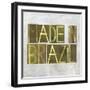 Earthy Background Image And Design Element Depicting The Words "Made In Brazil"-nagib-Framed Art Print