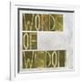 Earthy Background Image And Design Element Depicting The Words "Words Of Wisdom"-nagib-Framed Art Print