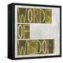 Earthy Background Image And Design Element Depicting The Words "Words Of Wisdom"-nagib-Framed Stretched Canvas