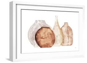 Earthy Neutral Vases IV-Chris Paschke-Framed Art Print