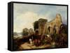 Easby Abbey, C.1852-1856-James Peel-Framed Stretched Canvas