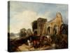 Easby Abbey, C.1852-1856-James Peel-Stretched Canvas