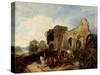 Easby Abbey, C.1852-1856-James Peel-Stretched Canvas