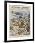 East Africa: Low Level Attack on Allied Forces Including Camel-mounted Cavalry by Italian Planes-Walter Molini-Framed Art Print