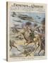East Africa: Low Level Attack on Allied Forces Including Camel-mounted Cavalry by Italian Planes-Walter Molini-Stretched Canvas