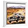 East African Safari Rally-Graham Coton-Framed Giclee Print