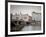 East Bank of Vltava River with Dancing House and Jiraskuv Bridge, Prague, Czech Republic-Nick Servian-Framed Photographic Print