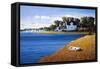 East Bay Marina-Max Hayslette-Framed Stretched Canvas