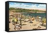 East Beach, Corona del Mar, Newport Harbor, California-null-Framed Stretched Canvas