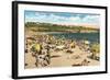 East Beach, Corona del Mar, Newport Harbor, California-null-Framed Art Print