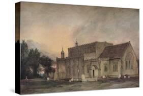 'East Bergholt Church from the South-East', 1811-John Constable-Stretched Canvas