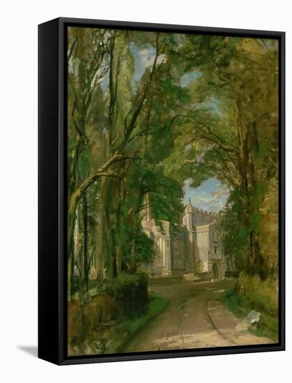 East Bergholt Church-John Constable-Framed Stretched Canvas