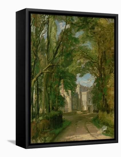 East Bergholt Church-John Constable-Framed Stretched Canvas